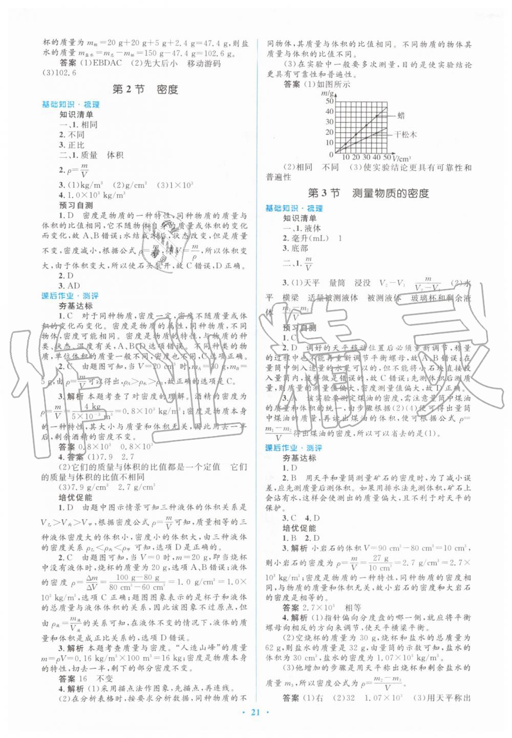 2019年人教金學(xué)典同步解析與測(cè)評(píng)學(xué)考練八年級(jí)物理上冊(cè)人教版 第21頁(yè)