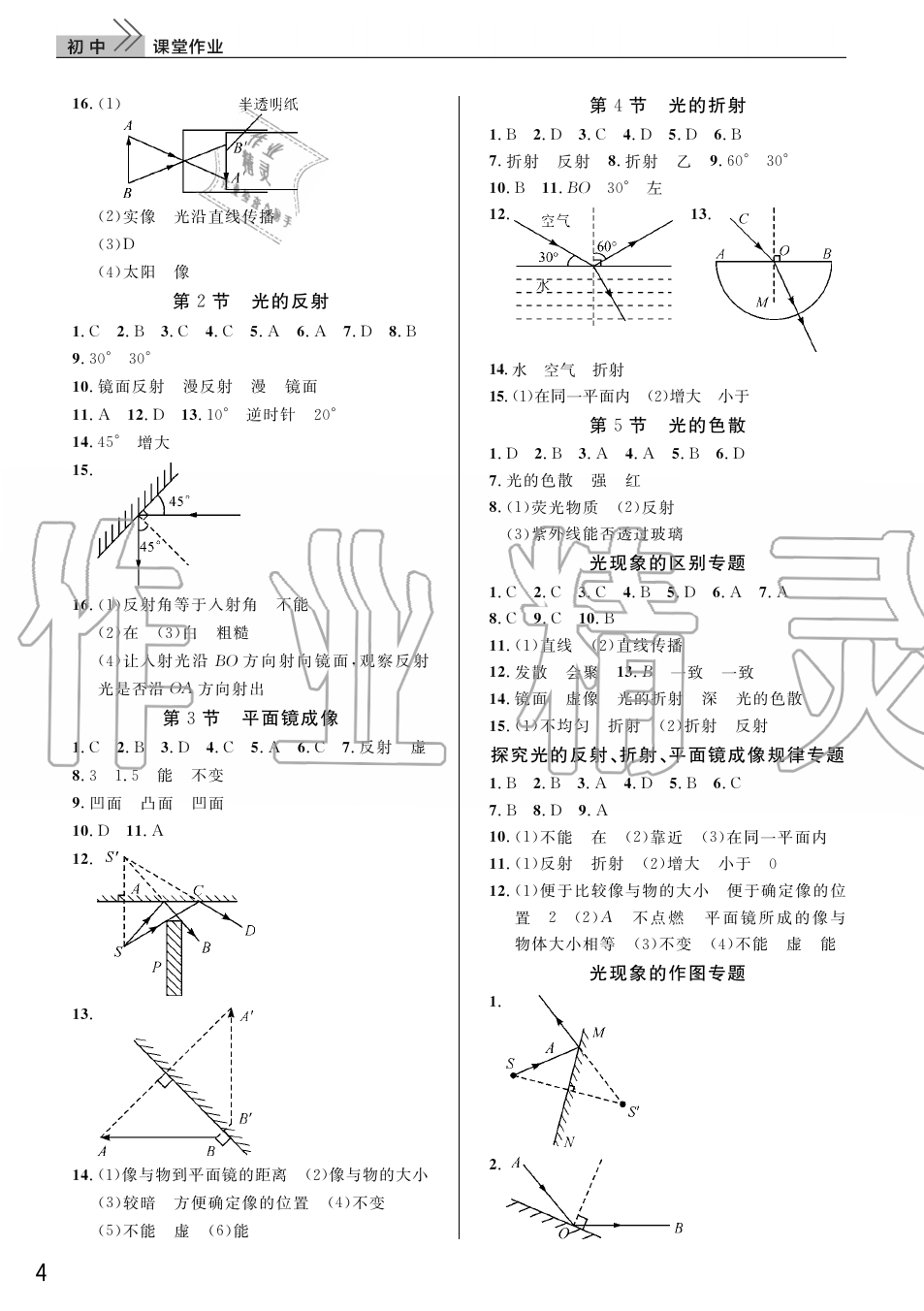 2019年智慧學(xué)習(xí)天天向上課堂作業(yè)八年級物理上冊人教版 第4頁