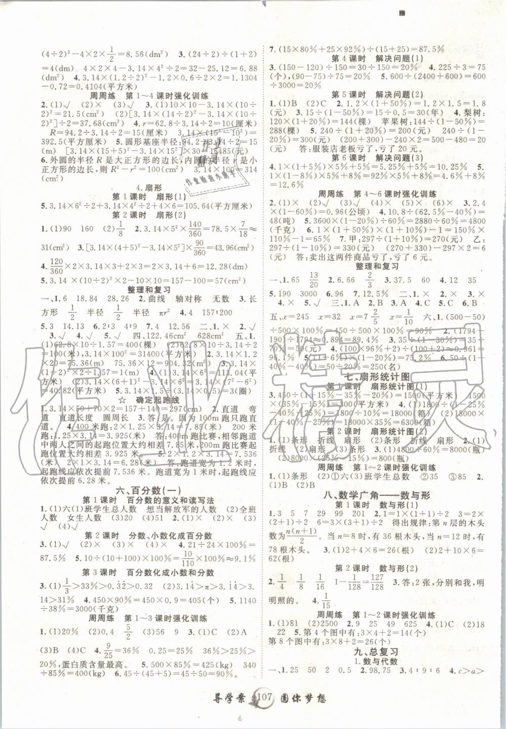 2019年優(yōu)質(zhì)課堂導(dǎo)學(xué)案六年級數(shù)學(xué)上冊人教版 第3頁