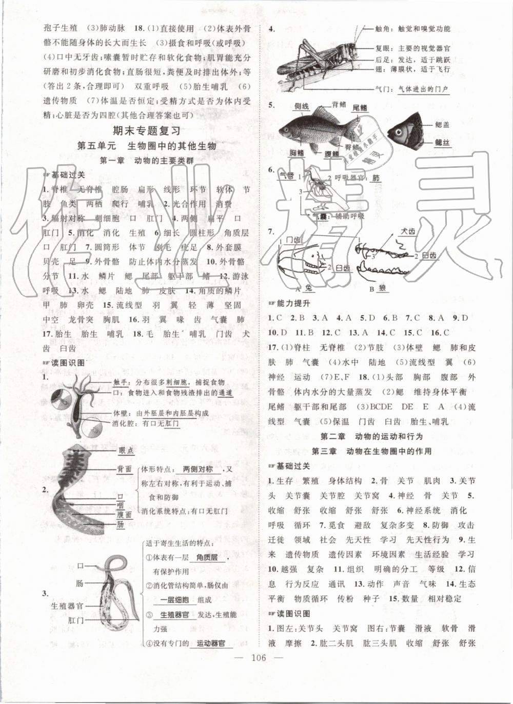 2019年优质课堂导学案八年级生物上册人教版 第6页