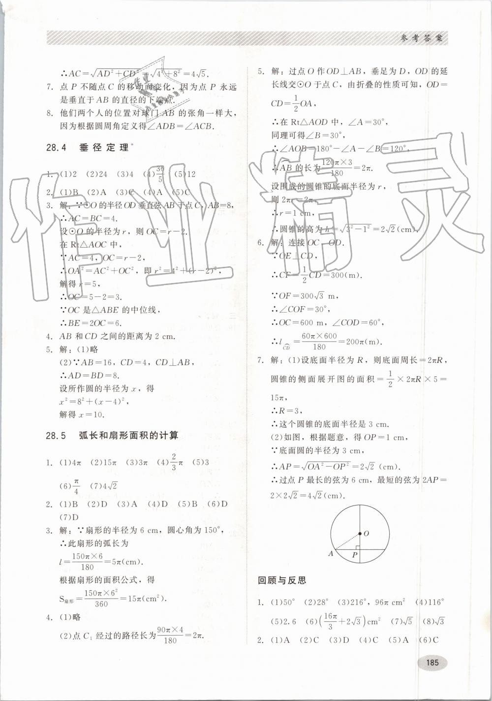 2019年同步练习册九年级数学上册冀教版河北教育出版社 第25页