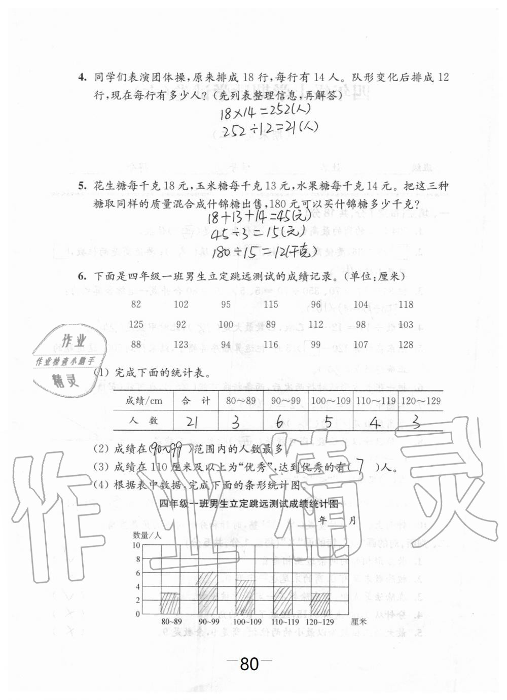 2019年強(qiáng)化拓展卷小學(xué)數(shù)學(xué)四年級上冊蘇教版提優(yōu)版 第80頁