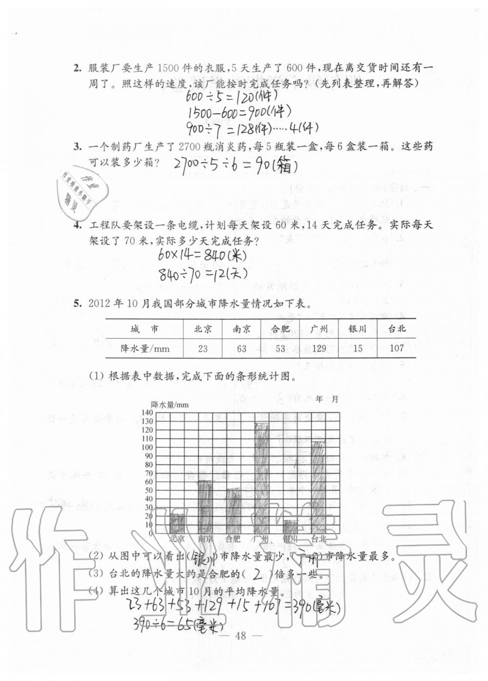 2019年強(qiáng)化拓展卷小學(xué)數(shù)學(xué)四年級(jí)上冊(cè)蘇教版提優(yōu)版 第48頁(yè)