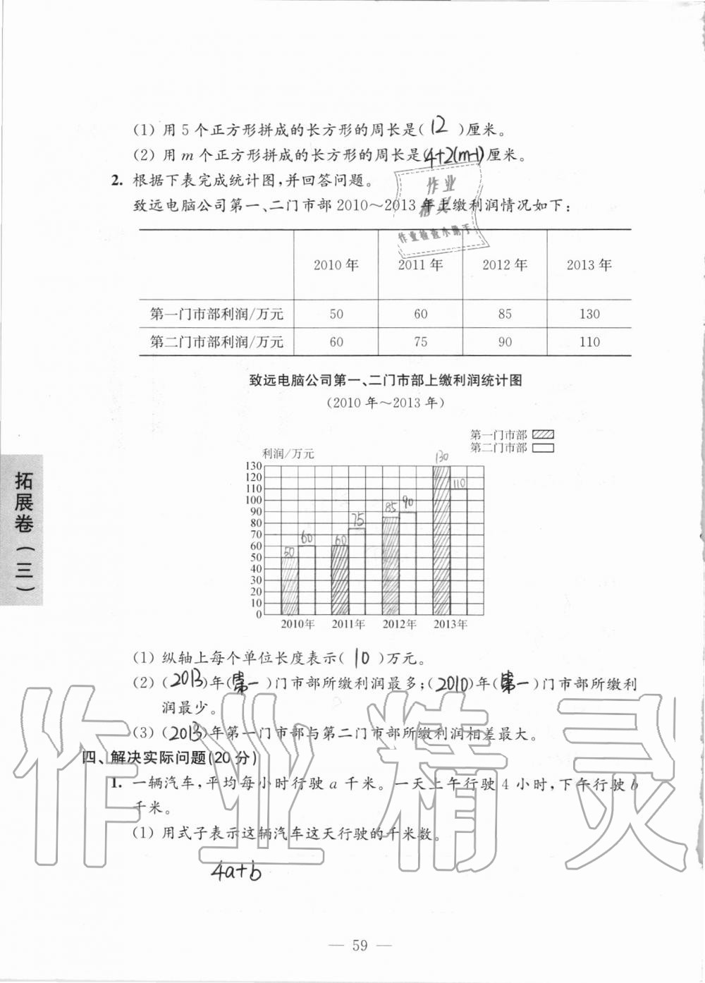 2019年強化拓展卷小學(xué)數(shù)學(xué)五年級上冊蘇教版提優(yōu)版 第59頁