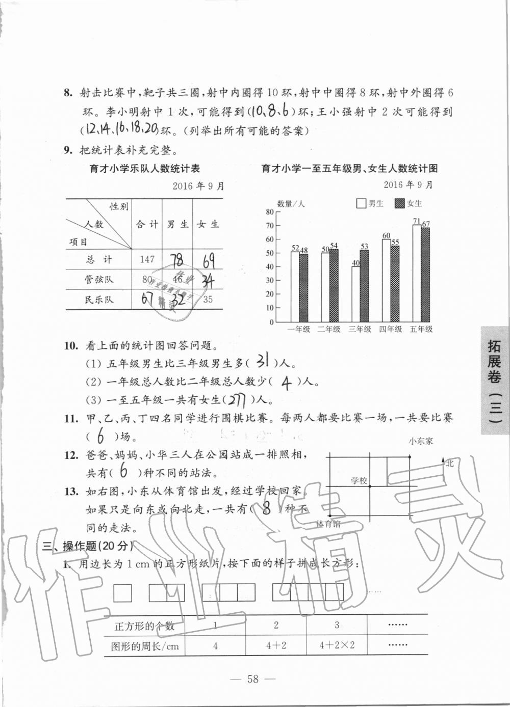 2019年強(qiáng)化拓展卷小學(xué)數(shù)學(xué)五年級(jí)上冊蘇教版提優(yōu)版 第58頁