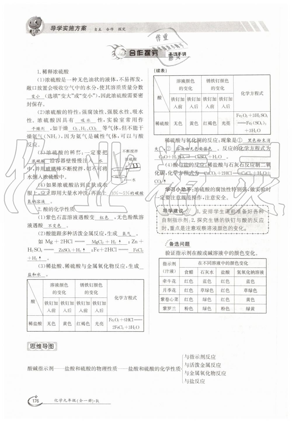 2019年金太陽導(dǎo)學(xué)案九年級(jí)化學(xué)全一冊(cè)人教版 第176頁