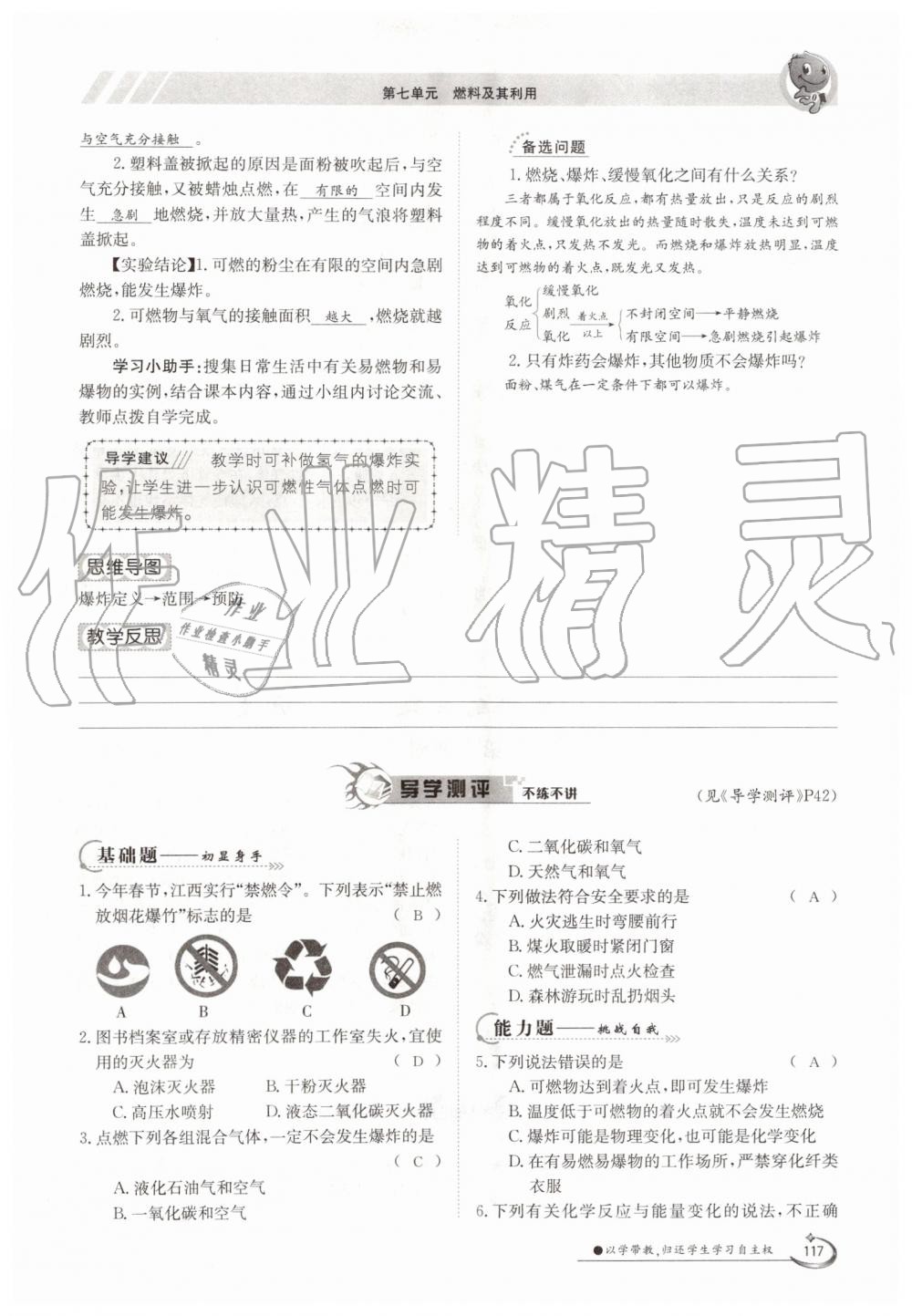 2019年金太阳导学案九年级化学全一册人教版 第117页