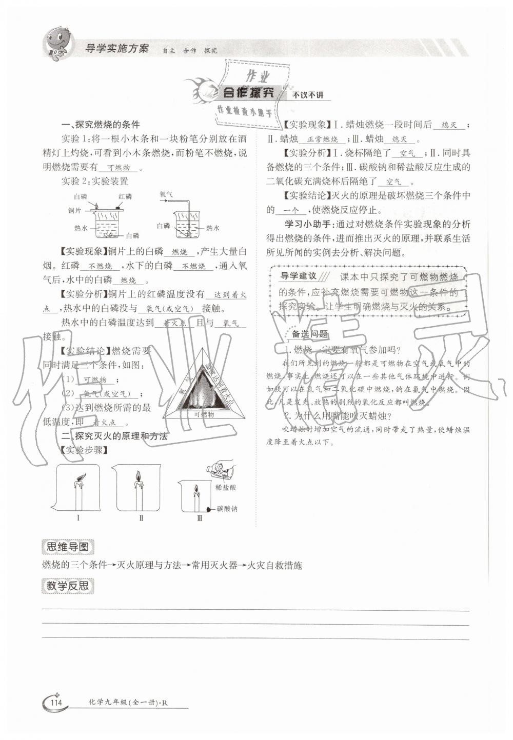 2019年金太阳导学案九年级化学全一册人教版 第114页