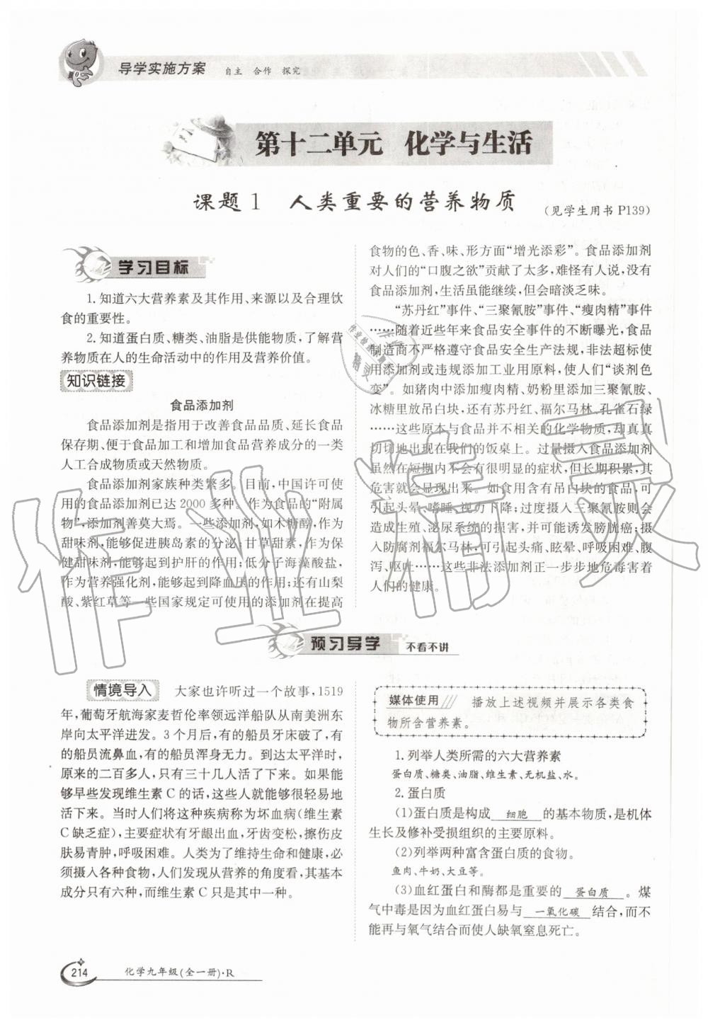 2019年金太陽導(dǎo)學(xué)案九年級化學(xué)全一冊人教版 第214頁