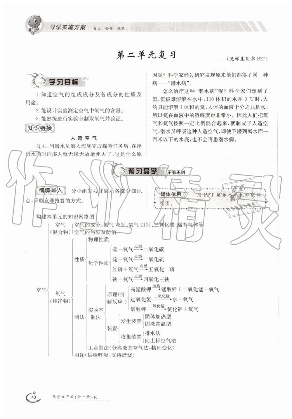 2019年金太阳导学案九年级化学全一册人教版 第40页