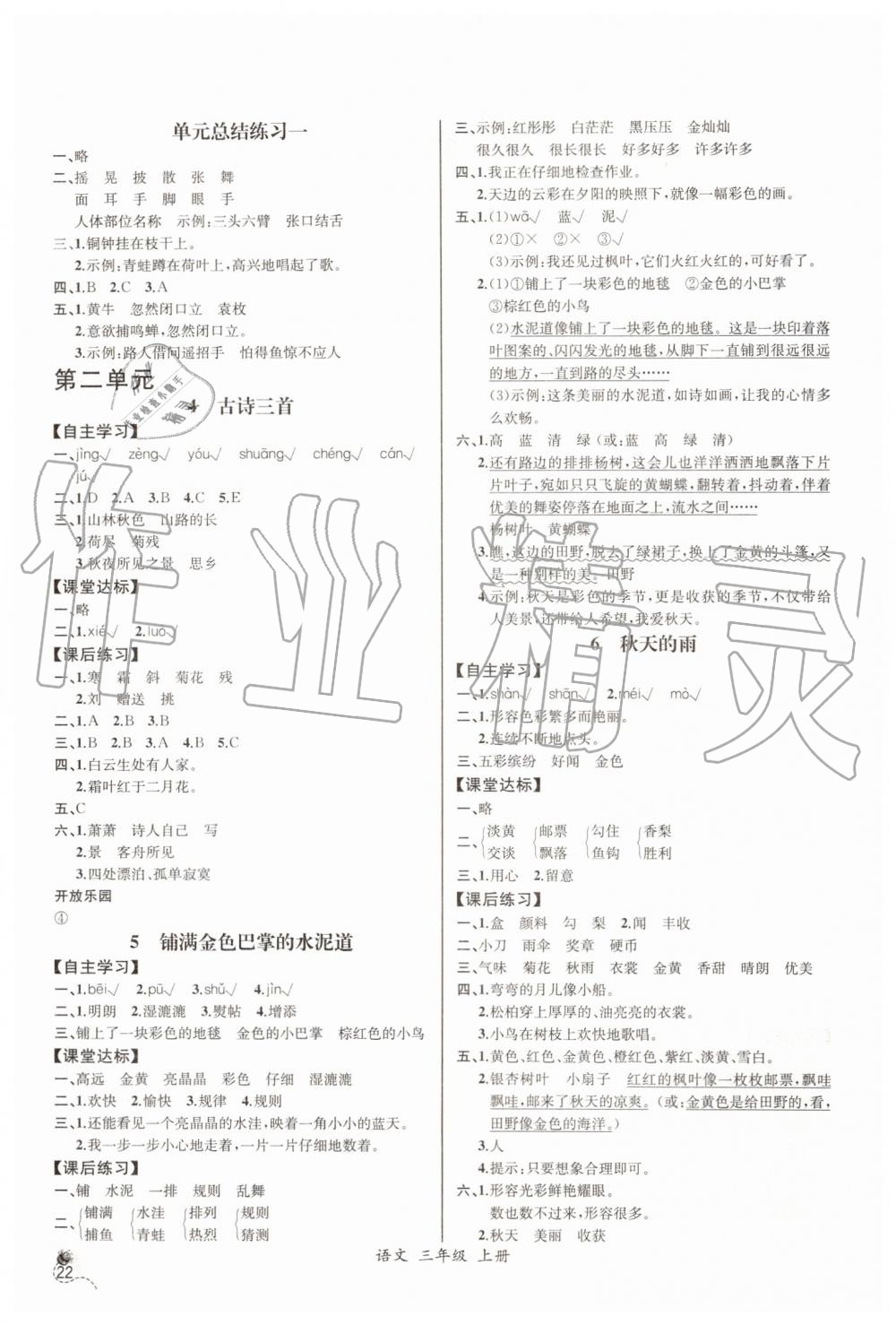 2019年同步导学案课时练三年级语文上册人教版河北专版 第2页