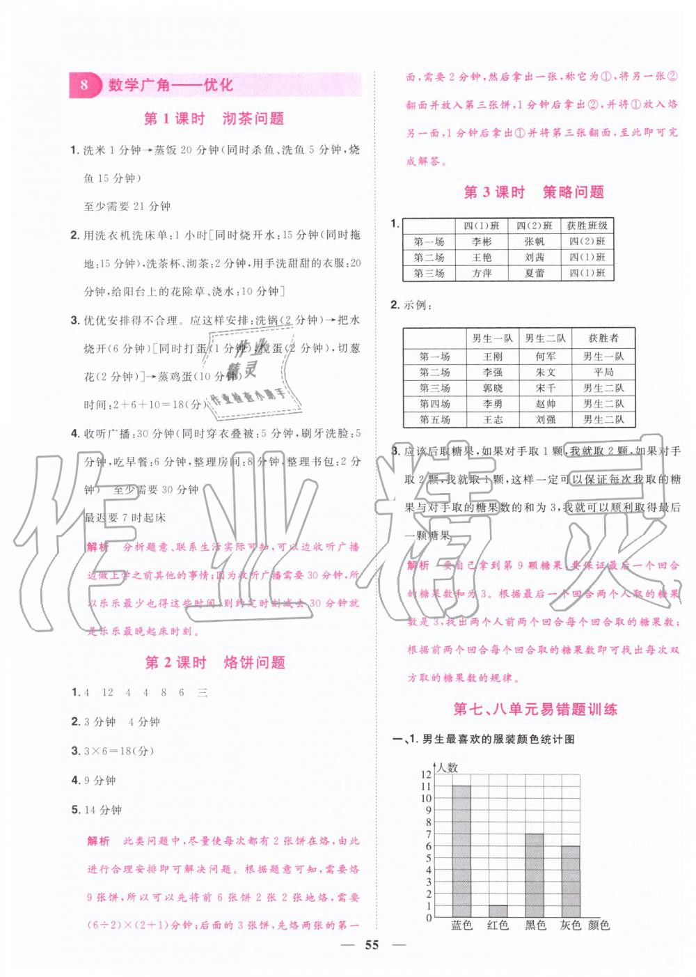 2019年陽光同學(xué)課時達(dá)標(biāo)訓(xùn)練四年級數(shù)學(xué)上冊人教版浙江專版 第19頁