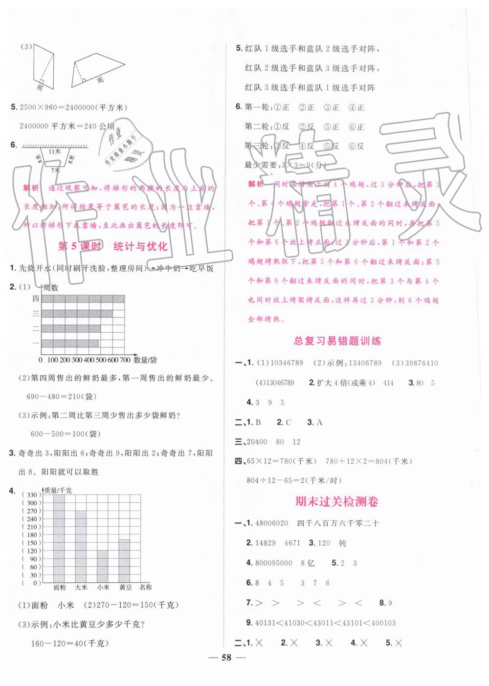 2019年陽(yáng)光同學(xué)課時(shí)達(dá)標(biāo)訓(xùn)練四年級(jí)數(shù)學(xué)上冊(cè)人教版浙江專版 第22頁(yè)