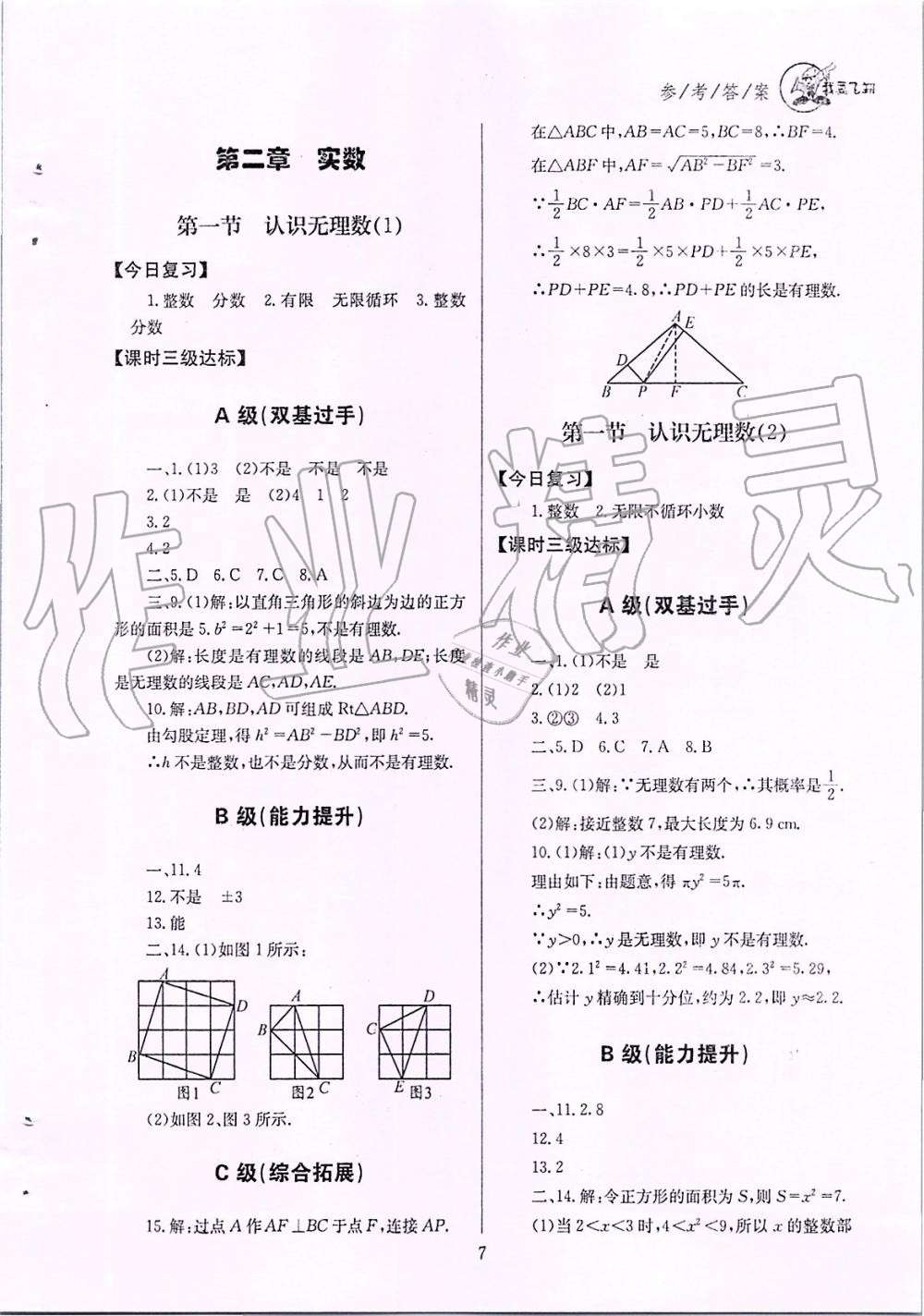 2019年天府前沿課時三級達(dá)標(biāo)八年級數(shù)學(xué)上冊北師大版 第7頁