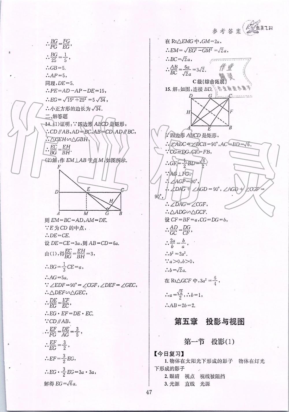 2019年天府前沿課時三級達標九年級數(shù)學上冊北師大版 第47頁