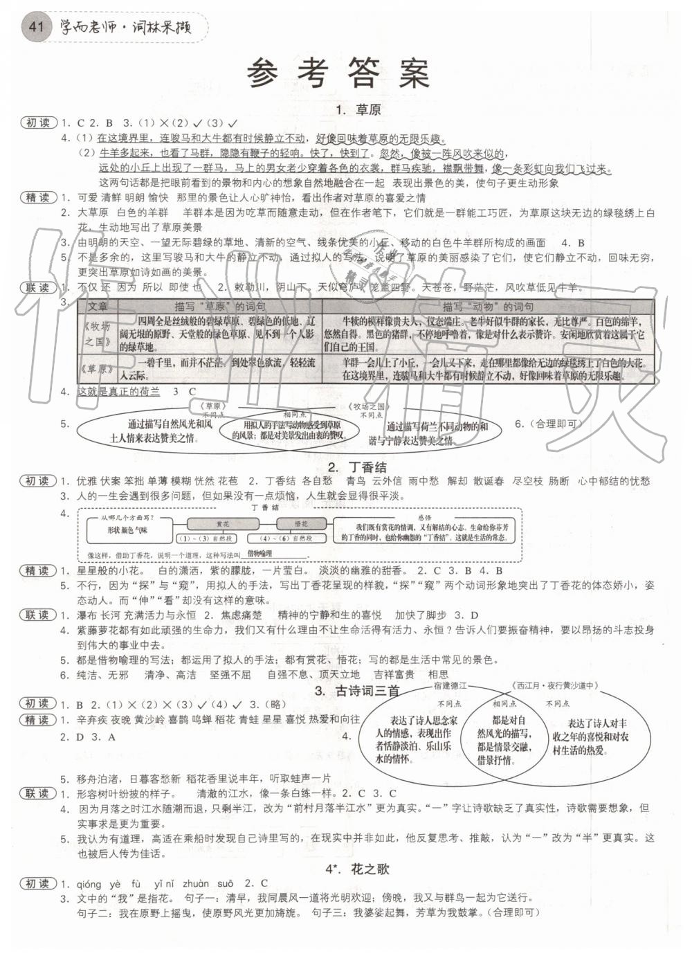 2019年學而老師詞林采擷六年級上冊人教版 第1頁