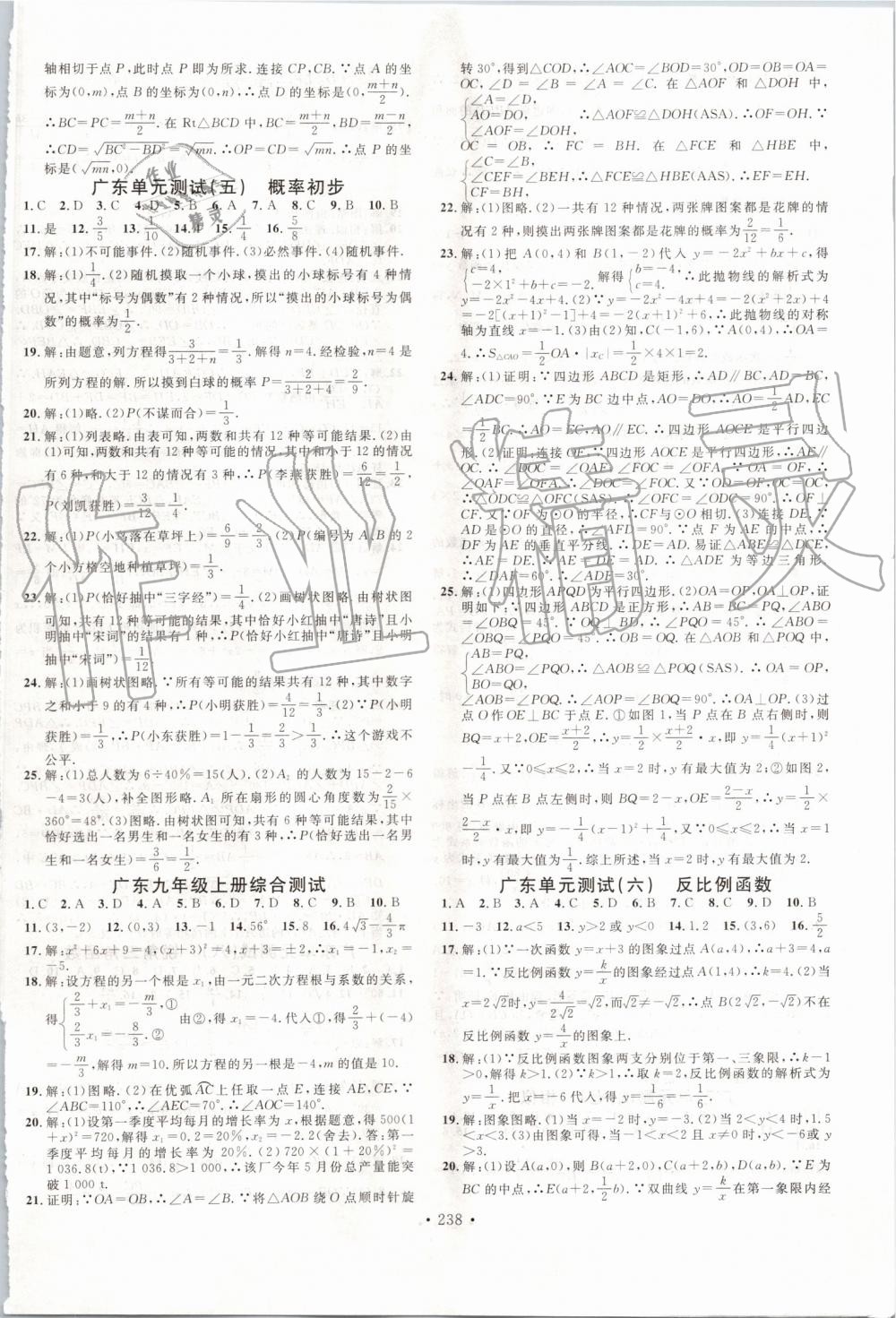 2019年名校课堂九年级数学全一册人教版广东专版 第22页