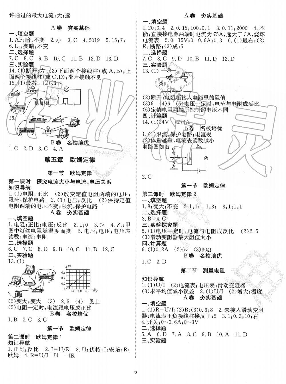 2019年育才金典九年级物理全一册教科版 第5页