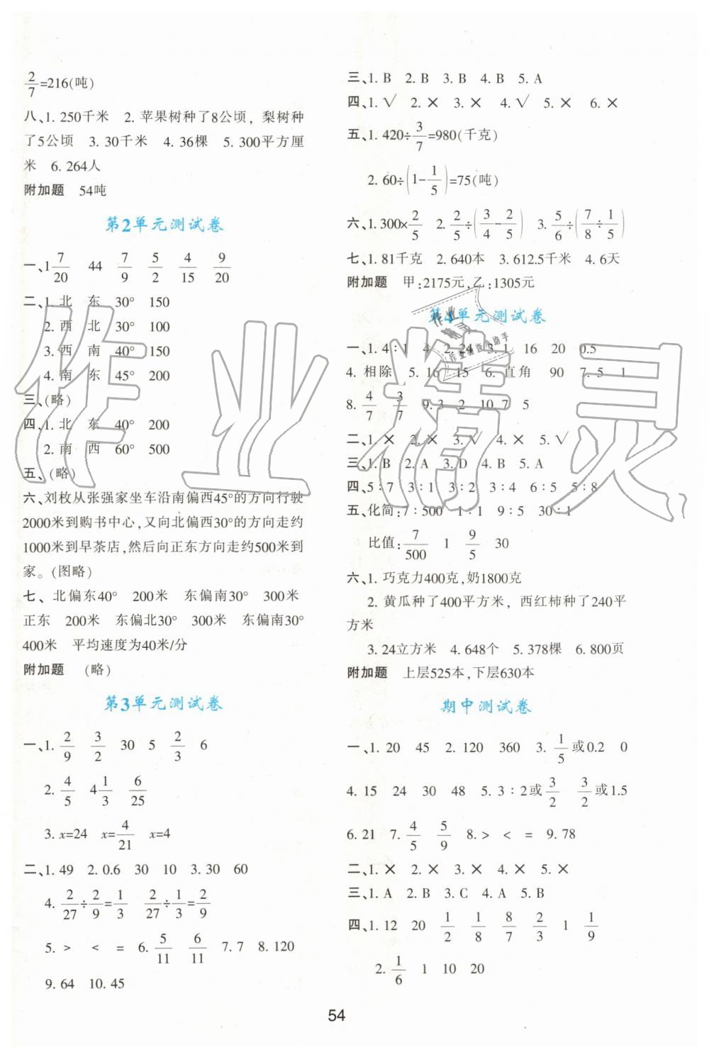 2019年新課程學(xué)習(xí)與評(píng)價(jià)六年級(jí)數(shù)學(xué)上冊(cè)人教版 第10頁