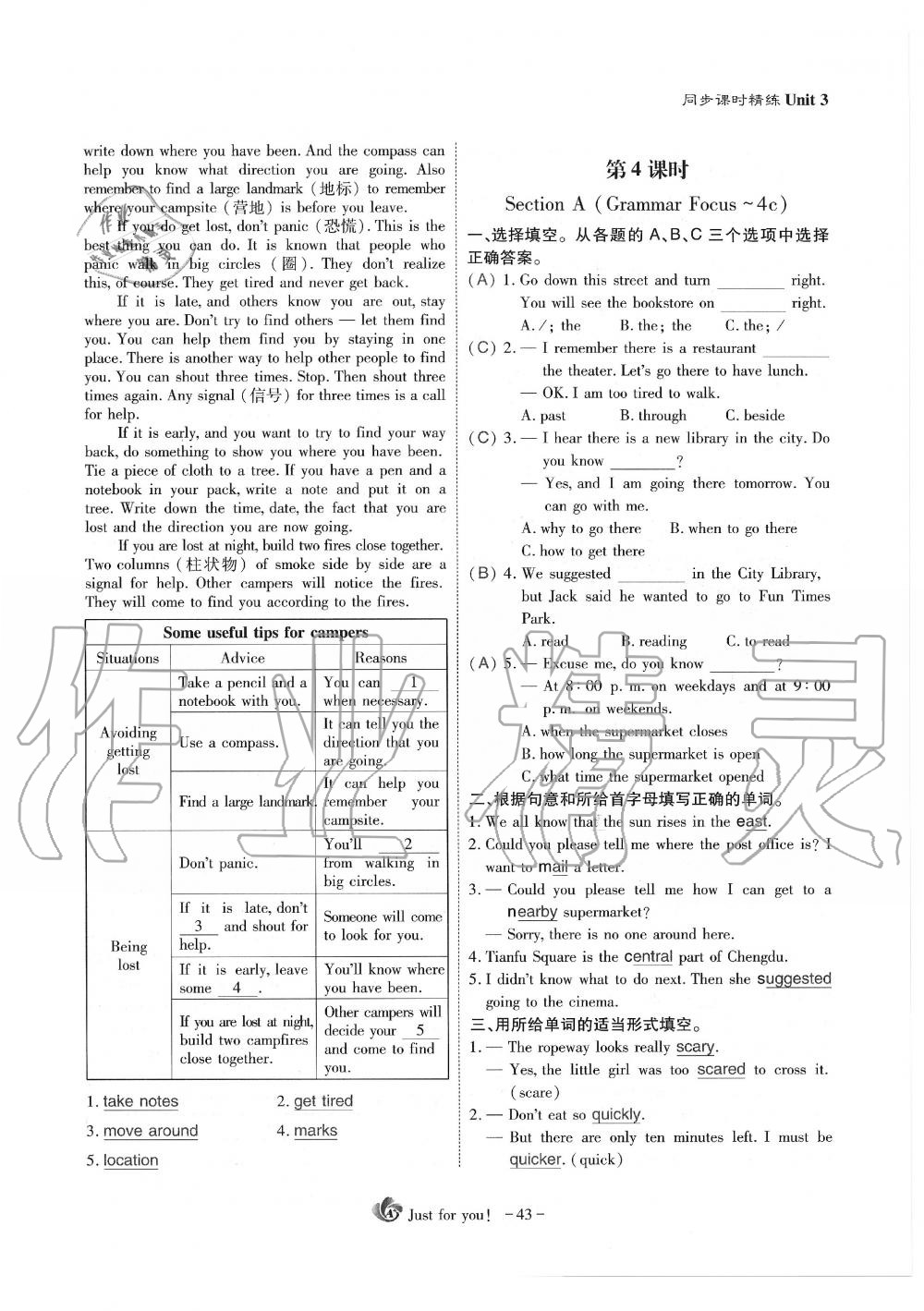 2019年蓉城优课堂给力A加九年级英语全一册人教版 第43页