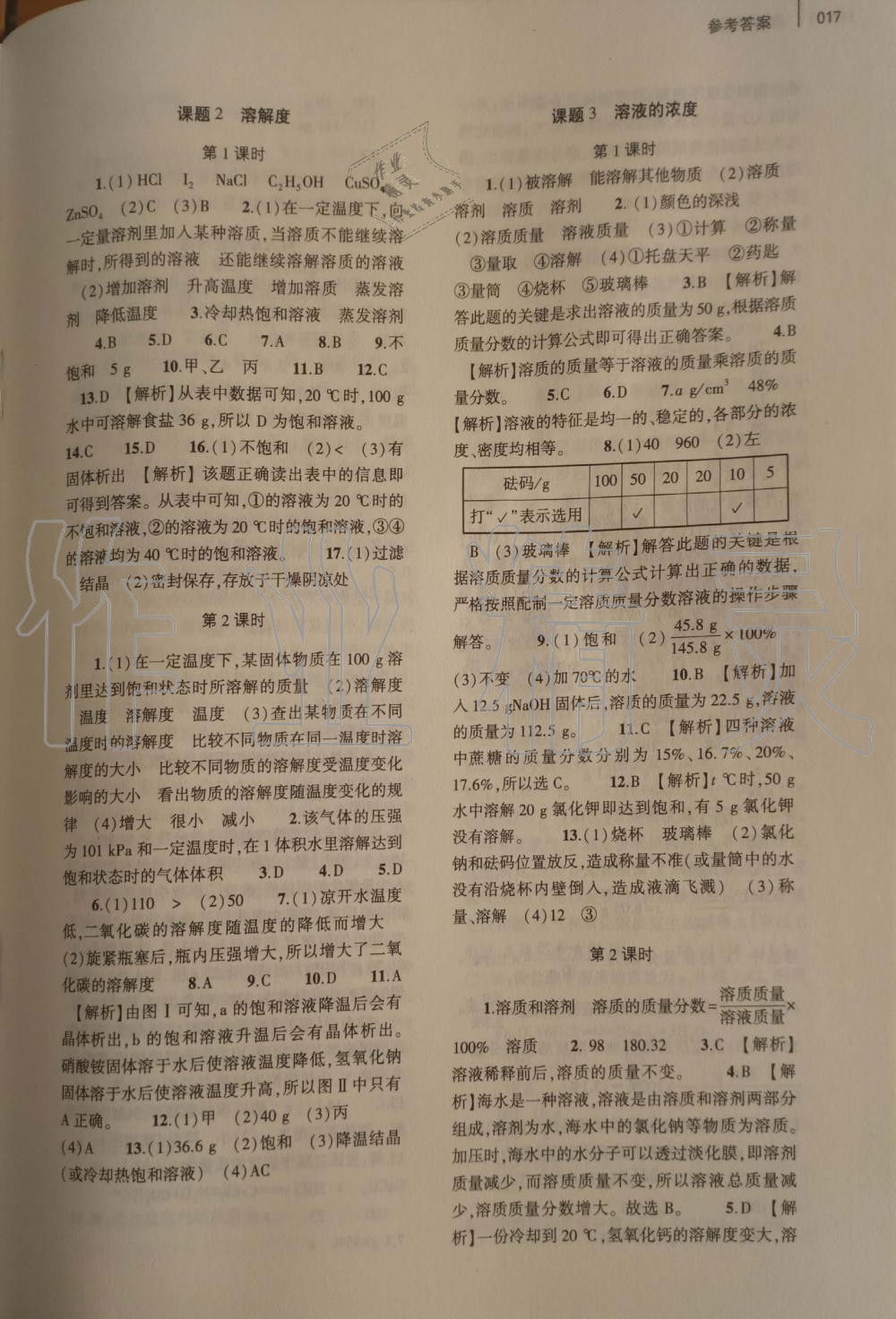 2019年基礎(chǔ)訓(xùn)練九年級化學(xué)全一冊人教版大象出版社 第17頁