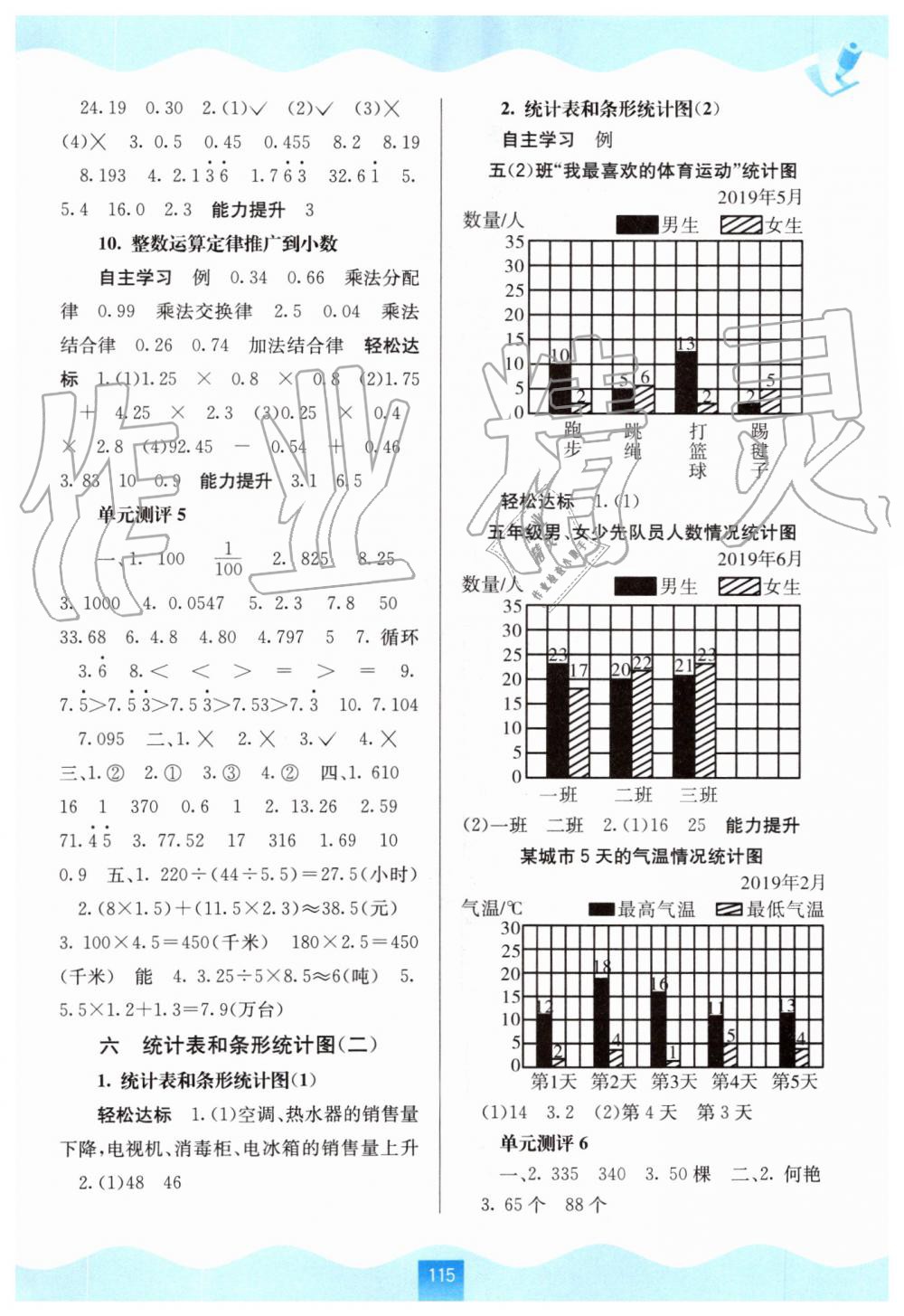 2019年自主學習能力測評五年級數(shù)學上冊蘇教版 第5頁