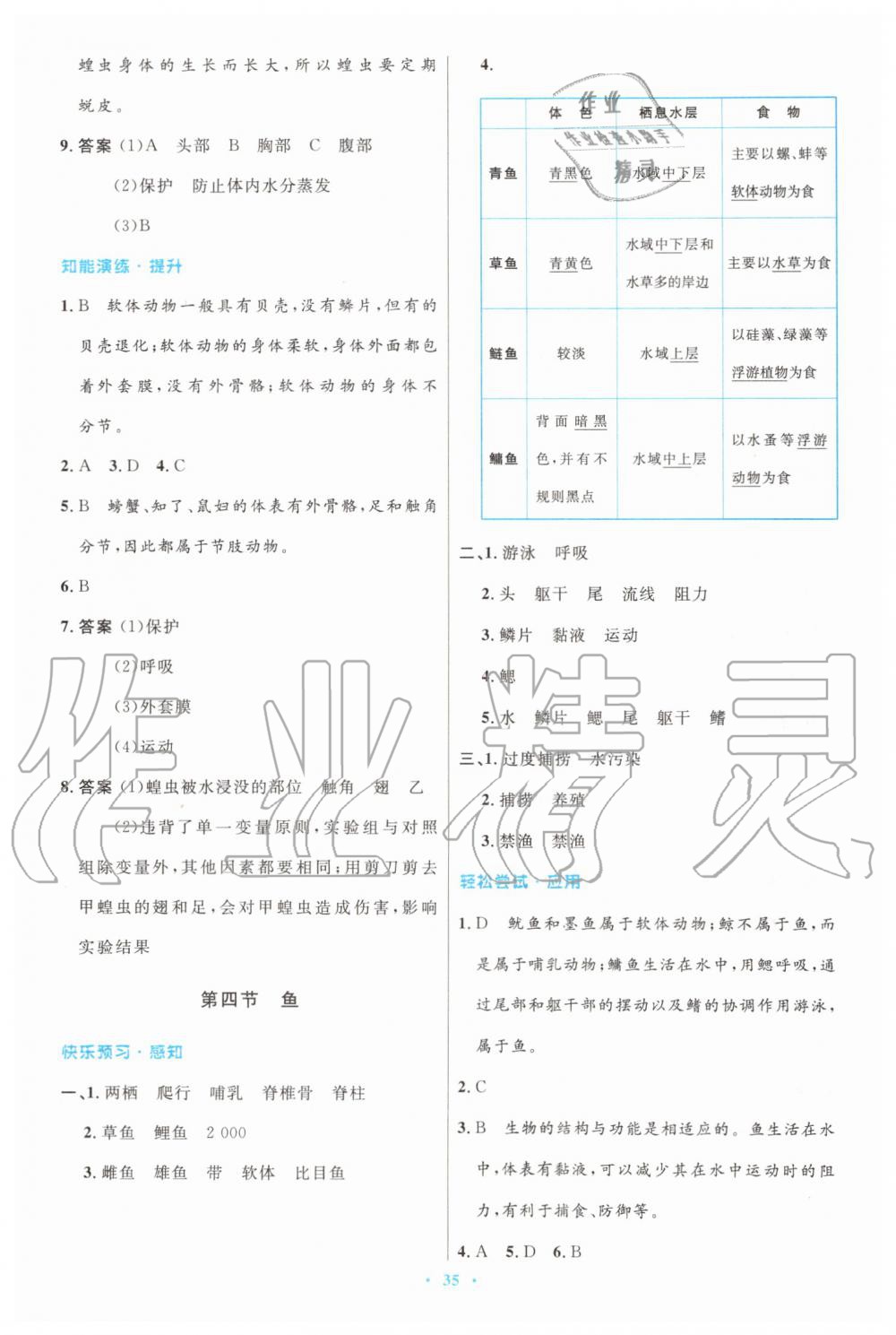 2019年初中同步测控优化设计八年级生物学上册人教版 第3页