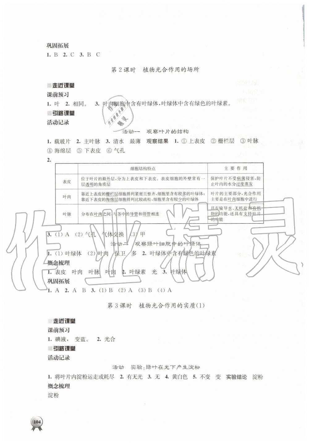 2019年伴你學(xué)七年級生物學(xué)上冊蘇教版 第12頁