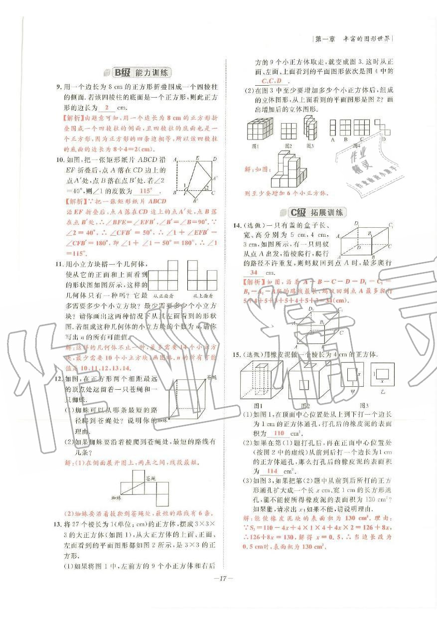 2019年課外培優(yōu)階梯訓(xùn)練初數(shù)一號(hào)七年級(jí)數(shù)學(xué)上冊北師大版 第14頁