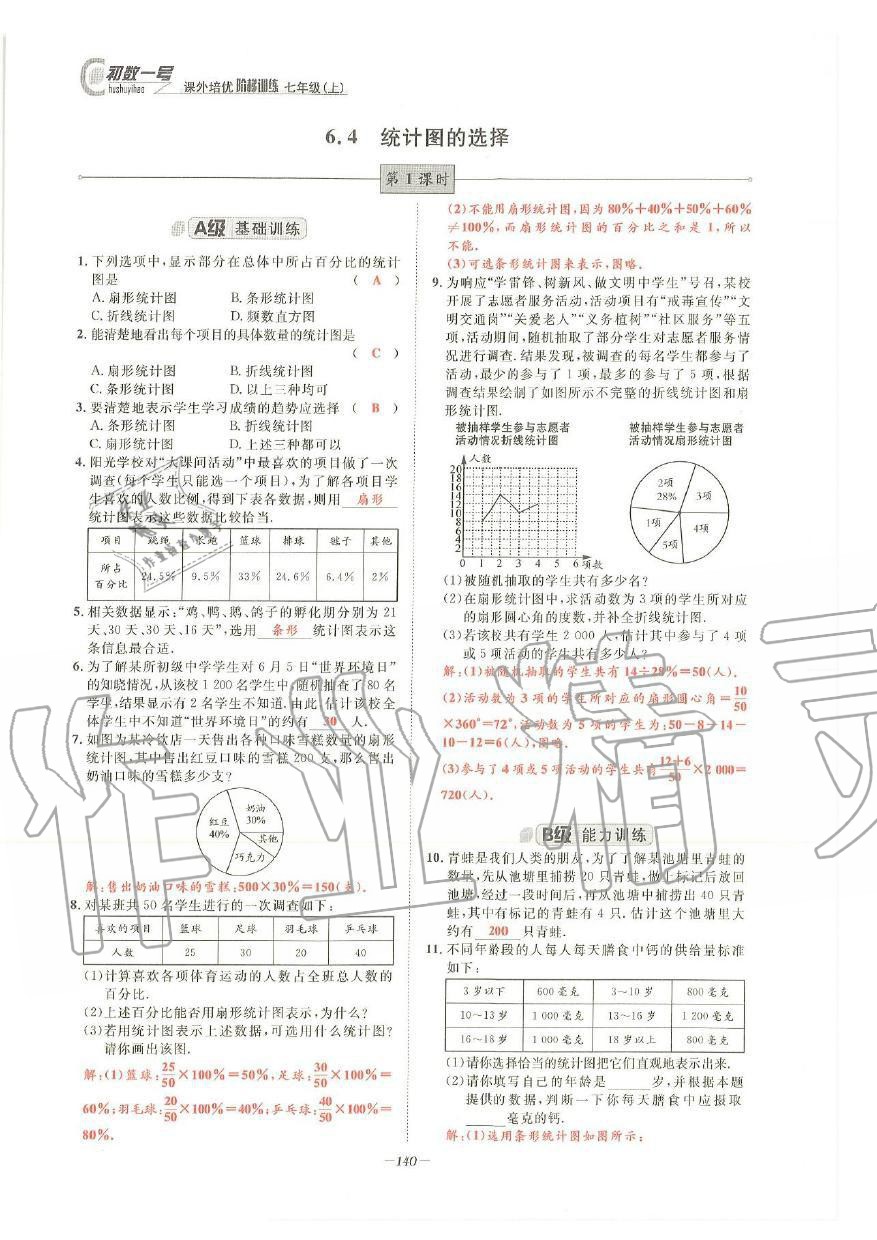 2019年課外培優(yōu)階梯訓(xùn)練初數(shù)一號(hào)七年級(jí)數(shù)學(xué)上冊(cè)北師大版 第137頁(yè)