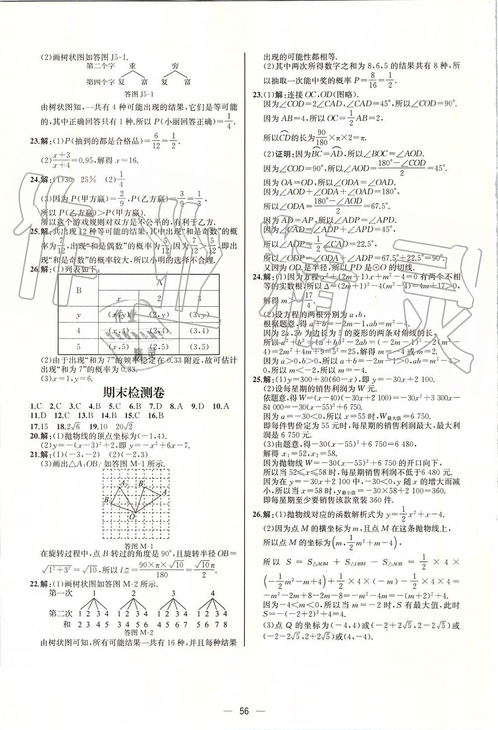 2019年同步學(xué)歷案課時(shí)練九年級(jí)數(shù)學(xué)上冊(cè)人教版河北專版 第32頁(yè)