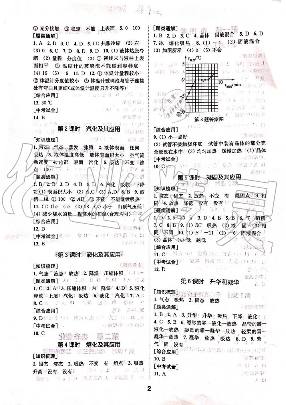 2019年創(chuàng)新優(yōu)化學(xué)案八年級物理上冊蘇科版 第2頁