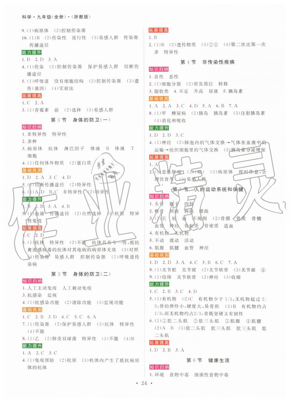 2019年一閱優(yōu)品作業(yè)本九年級科學全一冊浙教版 第23頁