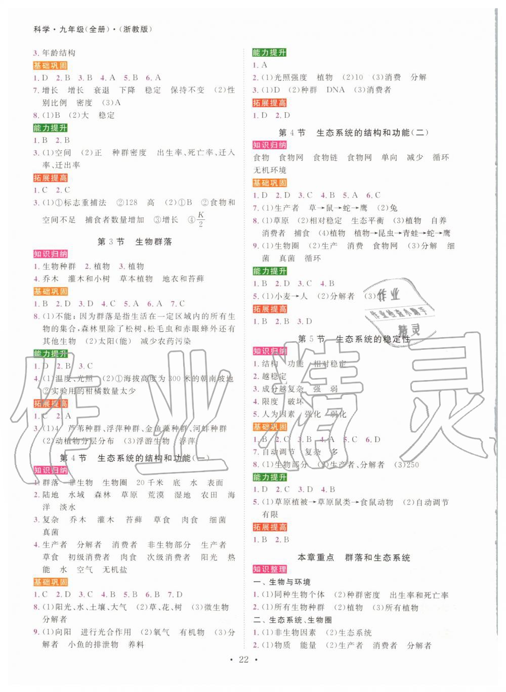 2019年一阅优品作业本九年级科学全一册浙教版 第21页