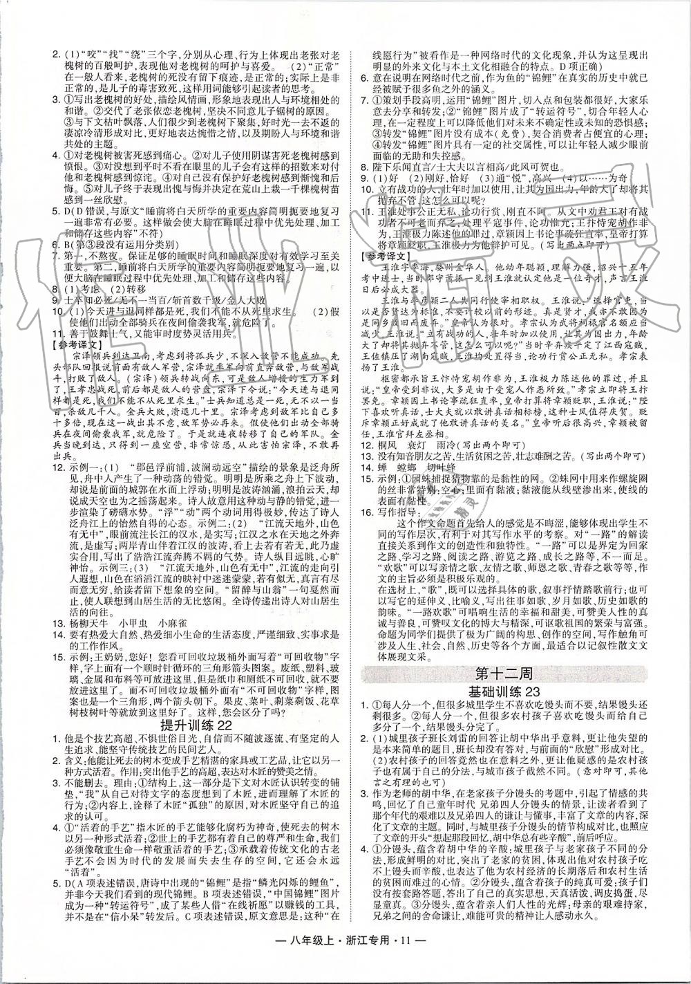 2019年經(jīng)綸學(xué)典學(xué)霸組合訓(xùn)練八年級(jí)語(yǔ)文上冊(cè)人教版浙江專用 第11頁(yè)