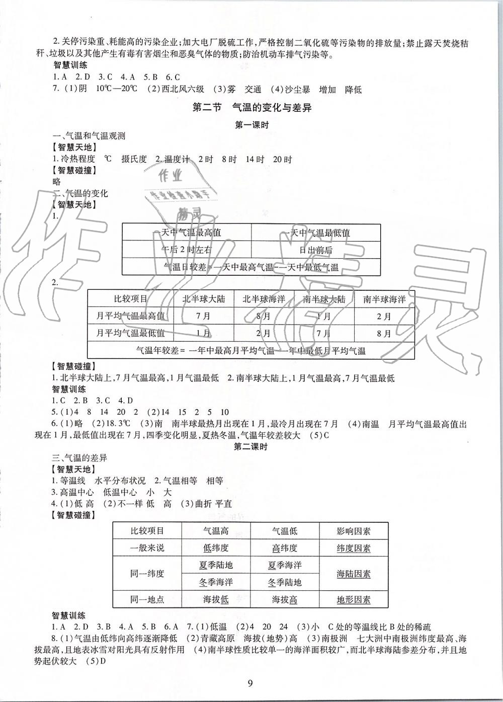 2019年智慧學習七年級地理上冊商務星球版 第9頁