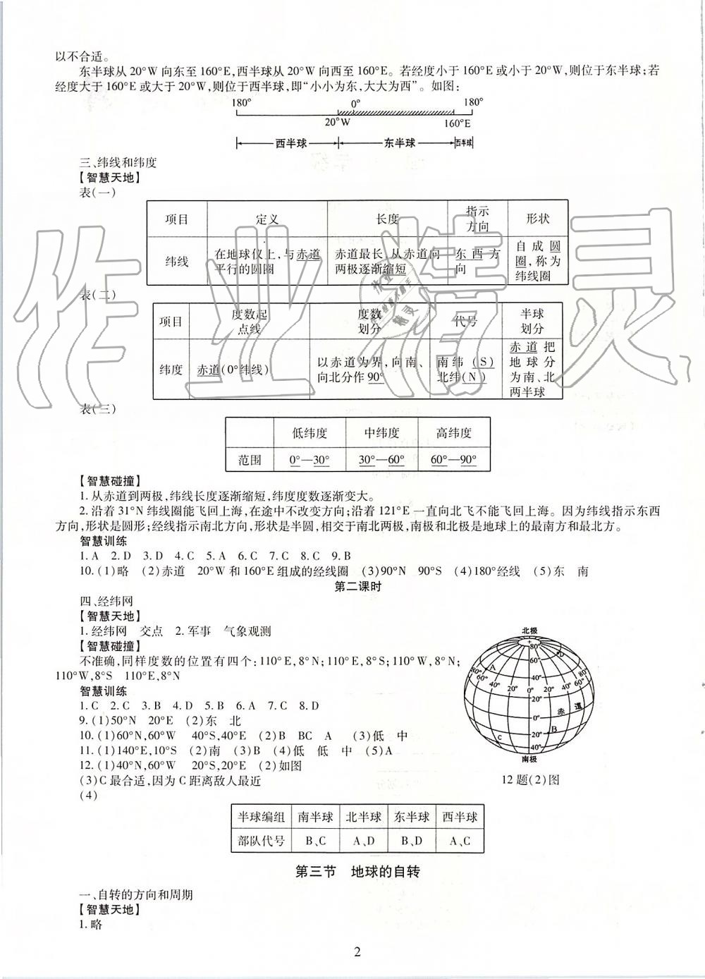 2019年智慧學(xué)習(xí)七年級(jí)地理上冊(cè)商務(wù)星球版 第2頁(yè)