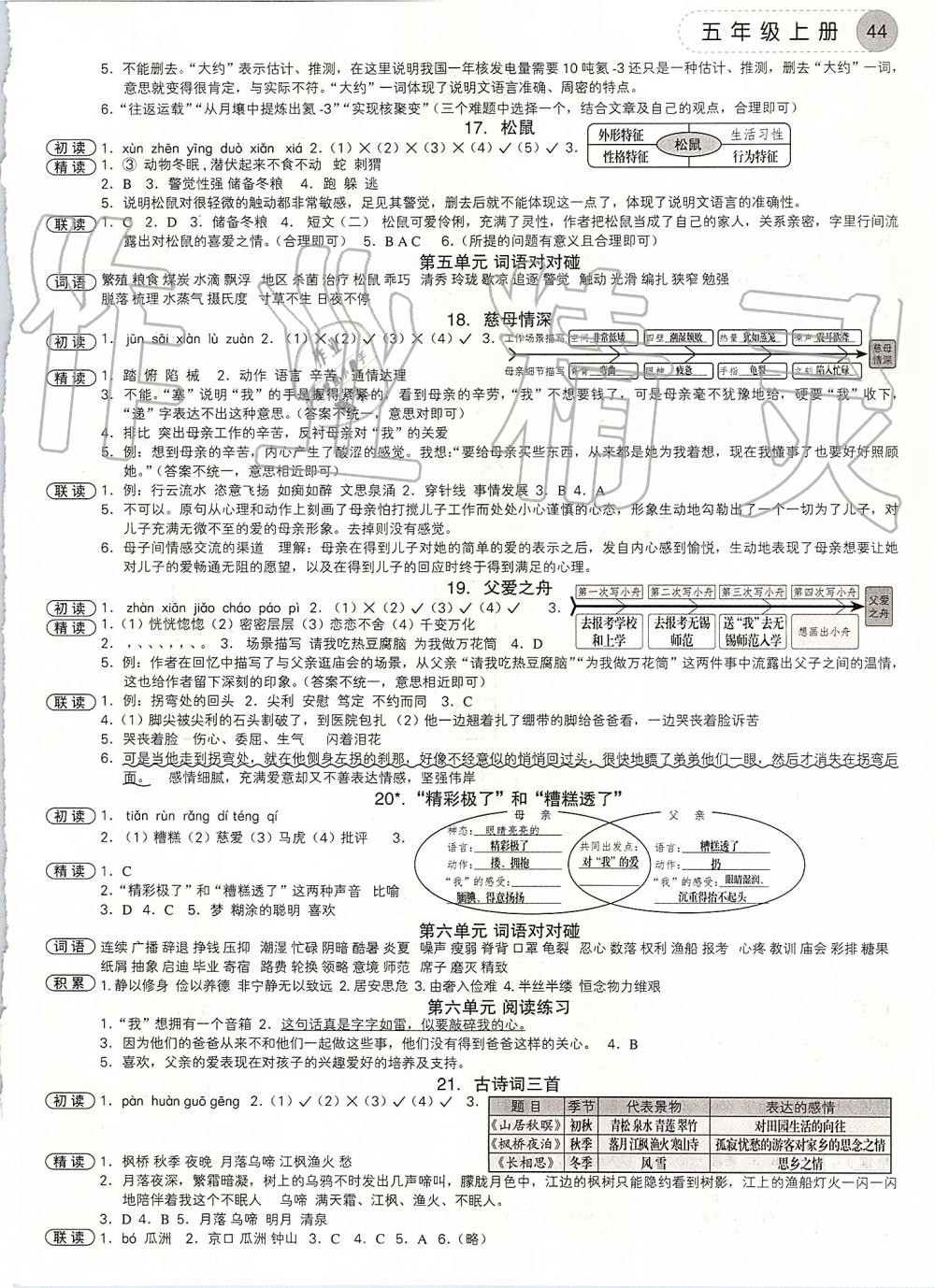 2019年學而老師詞林采擷五年級語文上冊人教版 第4頁