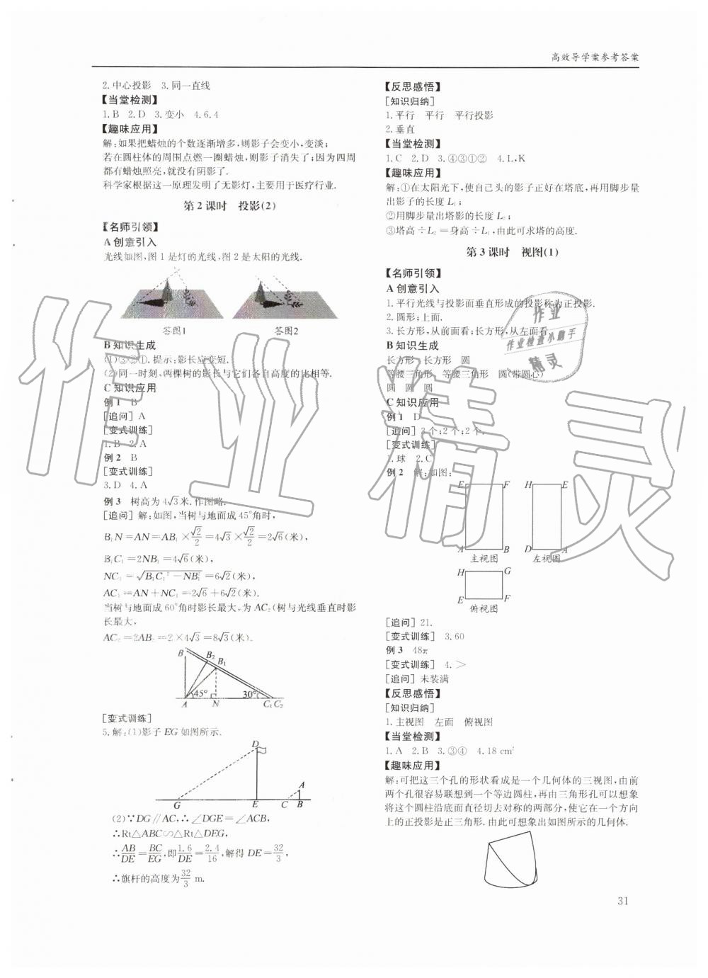 2019年蓉城学堂课课练九年级数学全一册北师大版四川教育出版社 第31页