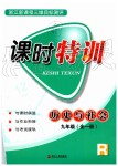 2019年浙江新課程三維目標測評課時特訓九年級歷史與社會全一冊人教版