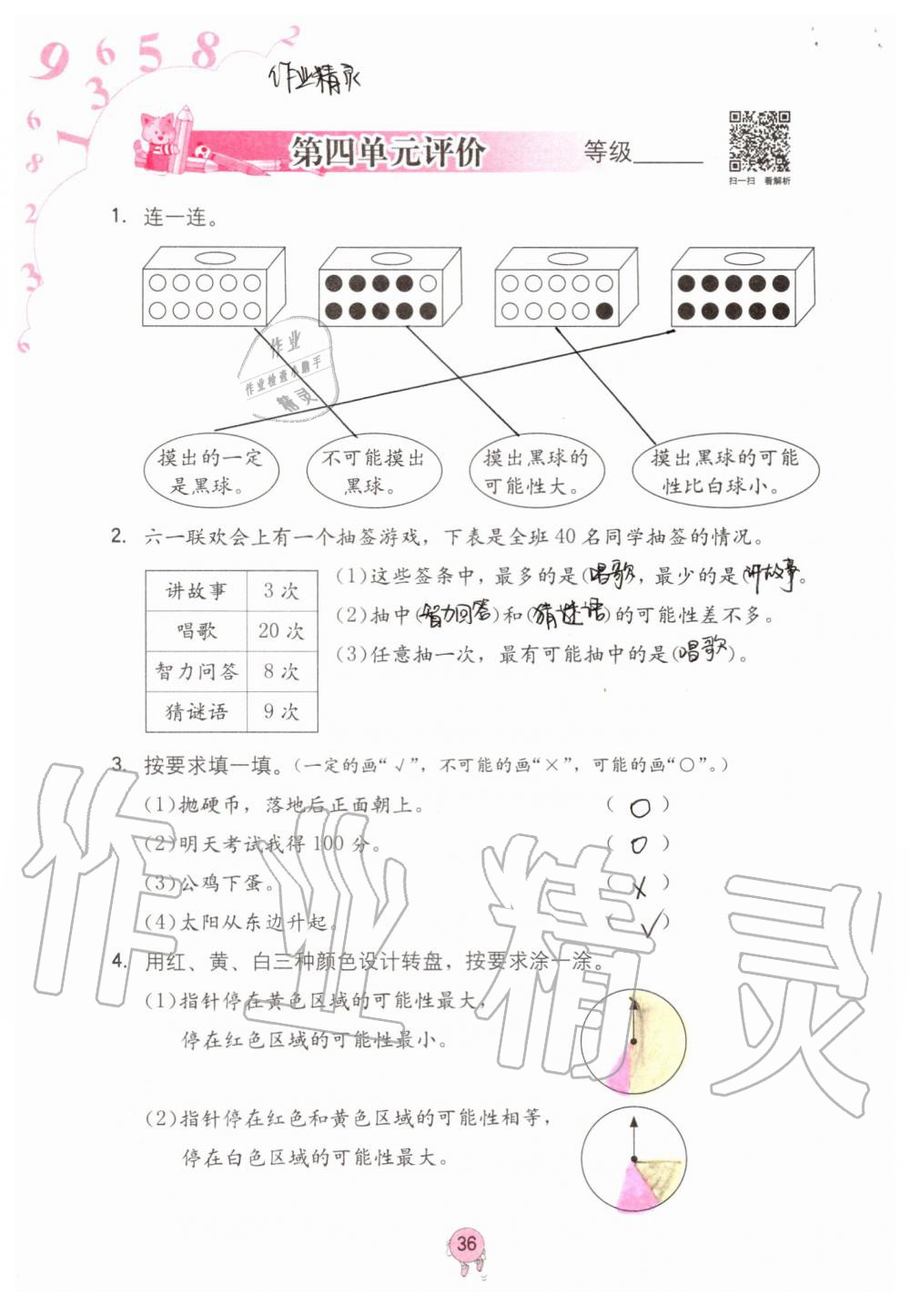 2019年数学学习与巩固五年级上册人教版 第36页