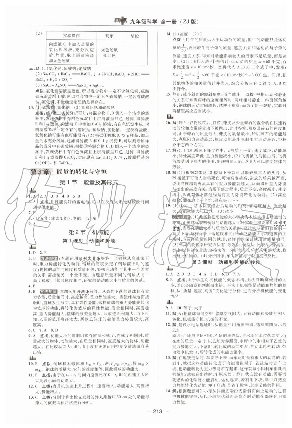 2019年綜合應(yīng)用創(chuàng)新題典中點(diǎn)九年級(jí)科學(xué)全一冊(cè)浙教版 第13頁(yè)