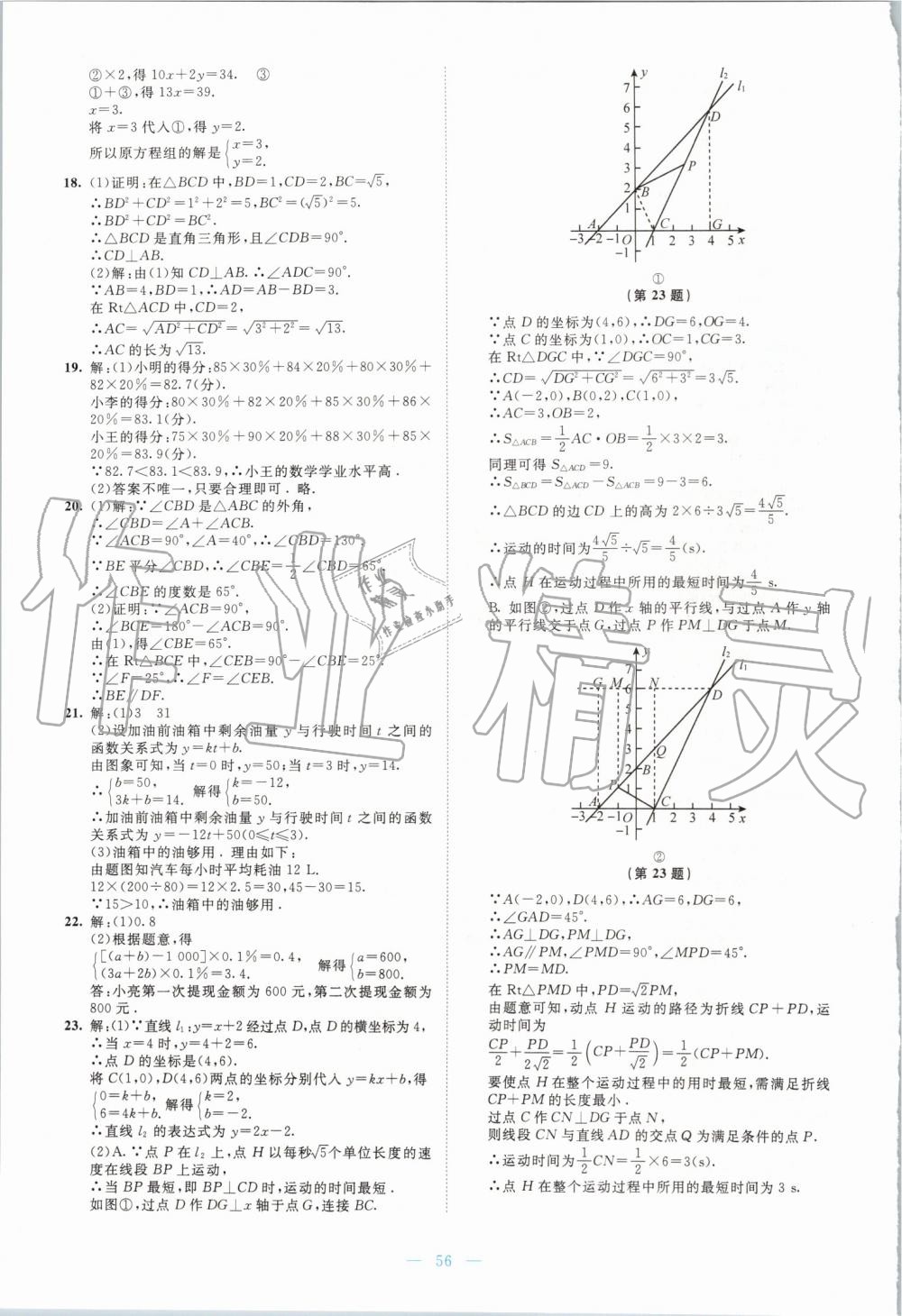 2019年伴你学八年级数学上册北师大版北京师范大学出版社 第24页