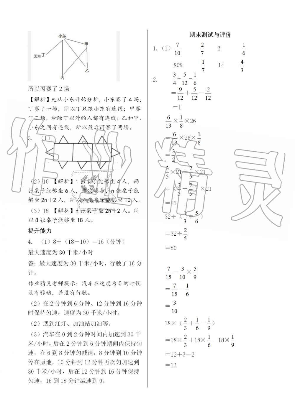 2019年配套練習(xí)與檢測六年級數(shù)學(xué)上冊人教版 第22頁