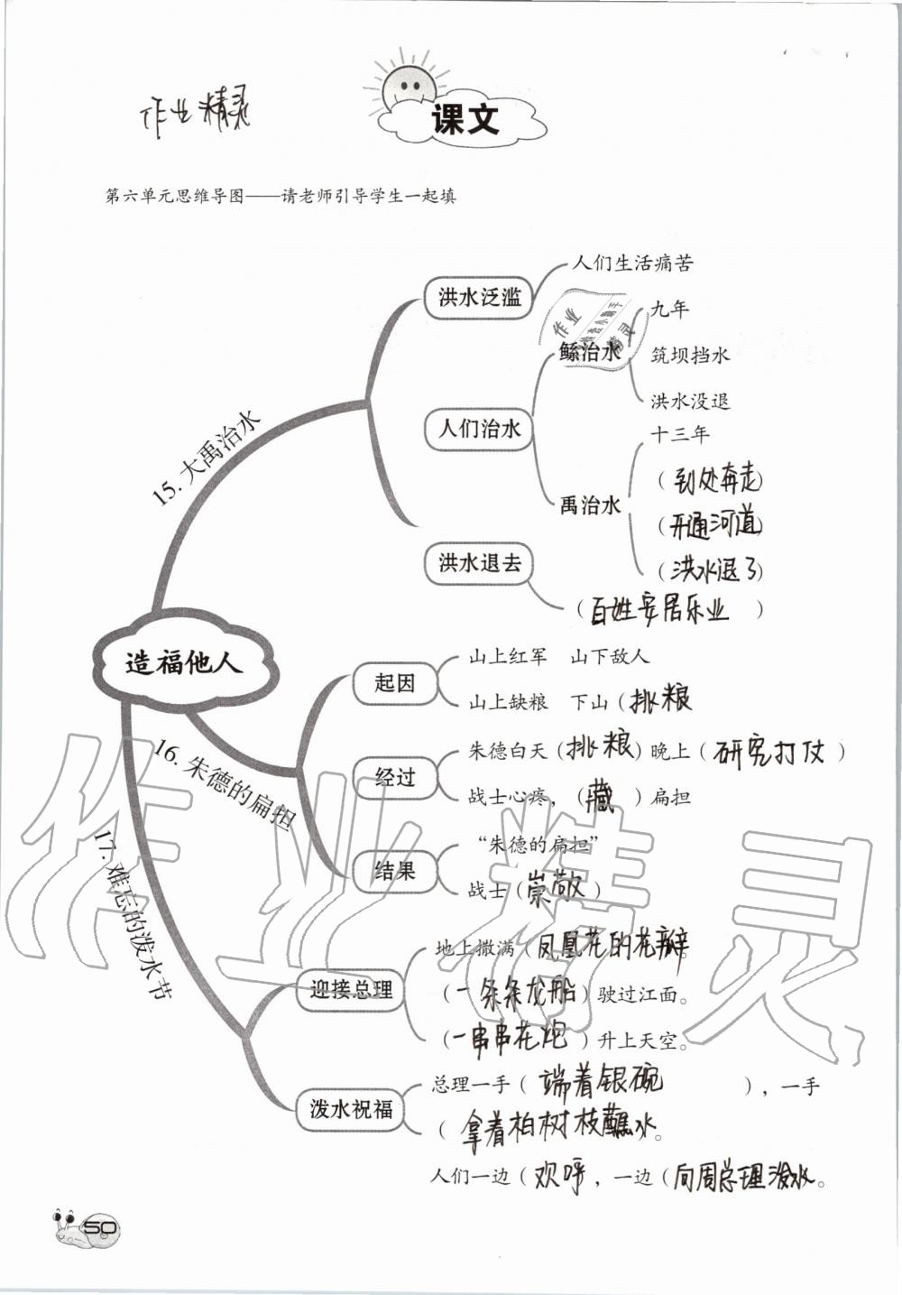 2019年知識(shí)與能力訓(xùn)練二年級(jí)語(yǔ)文上冊(cè)人教版 第50頁(yè)