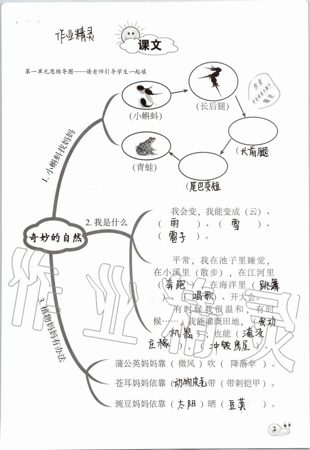 2019年知識與能力訓練二年級語文上冊人教版 第1頁