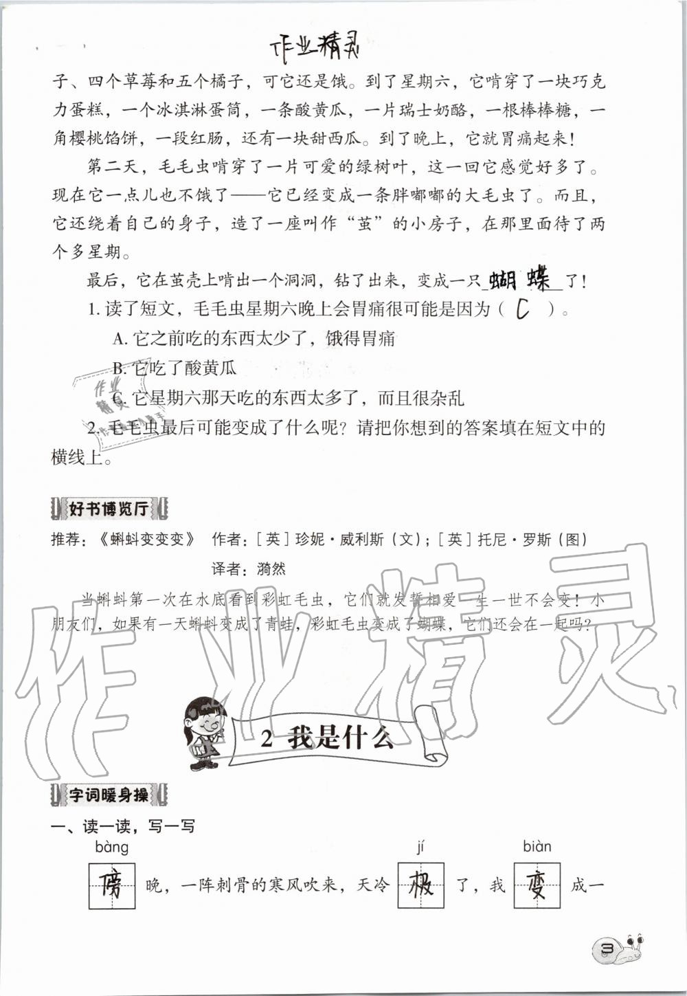 2019年知识与能力训练二年级语文上册人教版 第3页