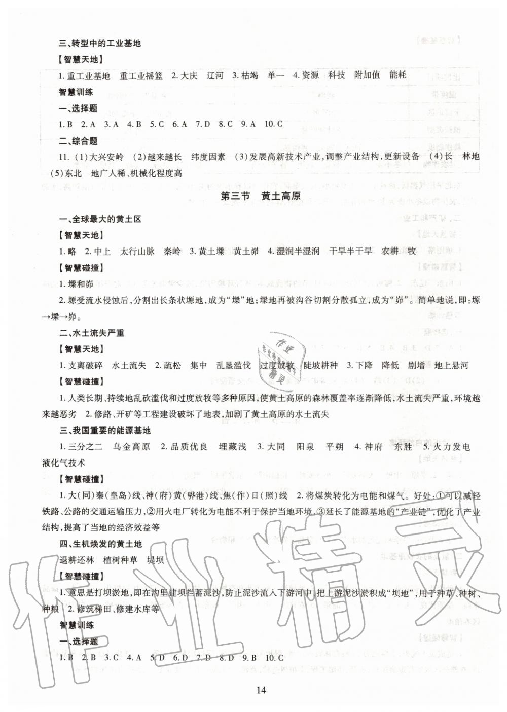 2019年智慧學(xué)習(xí)八年級地理全一冊人教版 第14頁