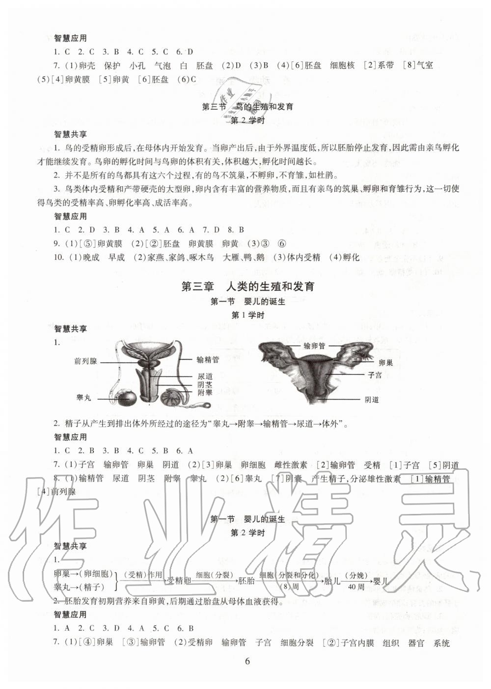 2019年智慧學(xué)習(xí)八年級(jí)生物學(xué)全一冊(cè)人教版 第6頁(yè)