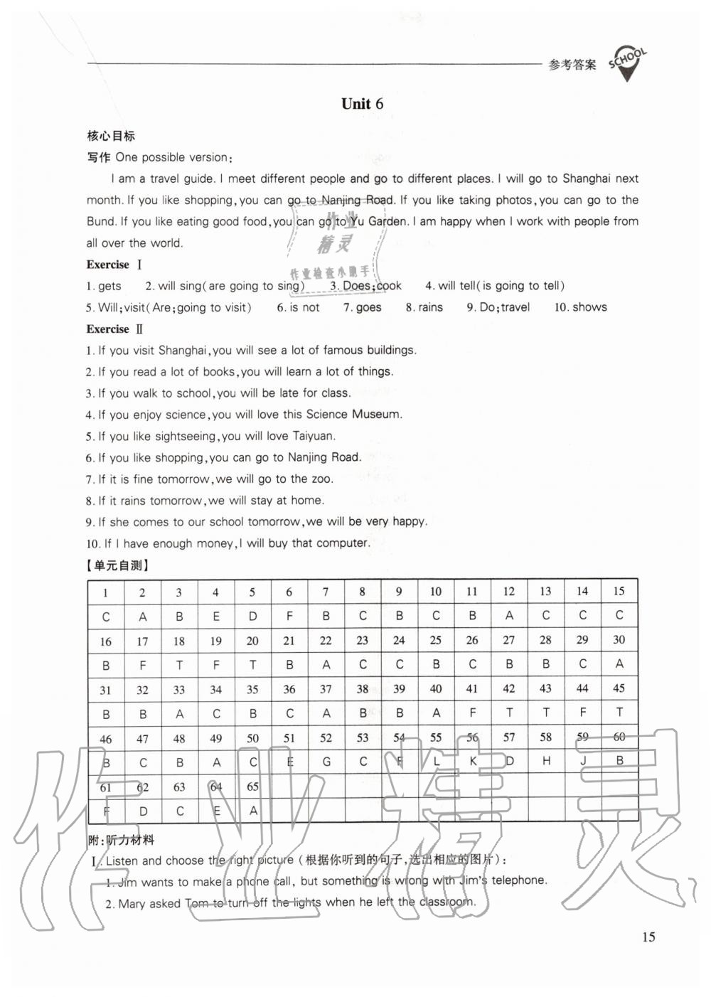 2019年新課程問題解決導(dǎo)學(xué)方案七年級(jí)英語上冊上教版 第15頁